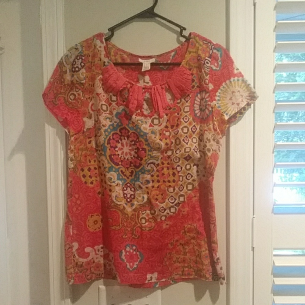 J Crew beautiful pattern top